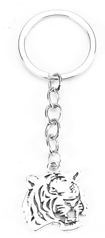 OBEISN Schlüsselanhänger Tiger Edelstahl, Geschenkideen Für Beste Freundin, Kleine Geschenke Für Frauen, Geburtstagsgeschenk Für Freundin, Stilvoll Und Modern, Kreative Geschenke Für Frauen (B-Tiger)