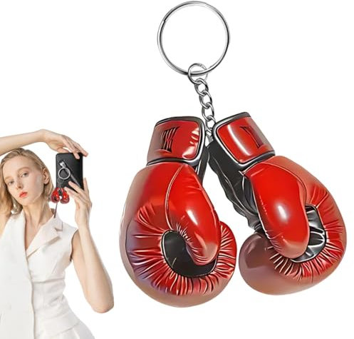 Porte-clés Gants De Boxe - Porte-clés Gants De Boxe, Accessoires Clés De Gants De Boxe De Haute Qualité Pour Sacs De Sport Et Amateurs De Boxe - Rouge