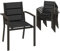 Devoko Gartenstuhl Set 6, stapelbarer Aluminium-Esszimmerstuhl, max. Belastung 160 kg, Balkonstuhl, für Garten, Pool, Terrasse, Esszimmer, Gartenmöbel, Braun
