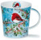 Dunoon Lomond Mug de Noël en porcelaine anglaise Motif rouge-gorge