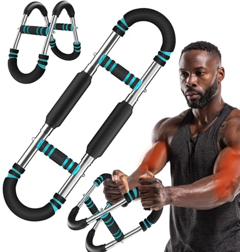 LaifuTu Twister Armtrainer, U-Förmiger Brustmuskel Trainingsgeräte, Verstellbarer Brustpresse(30-50 KG/70-110 LB), Fitnessgeräte für Zuhause, Bizeps Trainingsgerät, für Heimtraining, Büro & Reise