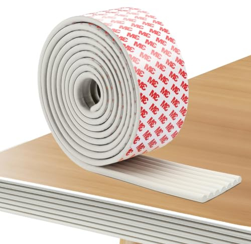 RANJIMA Eckenschutz Kantenschutz Baby, Kantenschutz Baby aus Schaumstoff, Selbstklebender Tischkantenschutz 2M Weichem Extra Breit Klebe Schaumstoff Eckschutz Corner Protector für Tisch, Möbel & Ecken