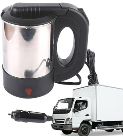 Elektrischer Reisekessel - Warmwasserbereiter Tragbar 500 Ml | Kaffeetasse Aus Edelstahl Aus Edelstahl, Beheizte Flasche Thermoserie, Wärmer Des Reisekessels, Mini -Krüge -Gefäßhydrator, Teekopfspende