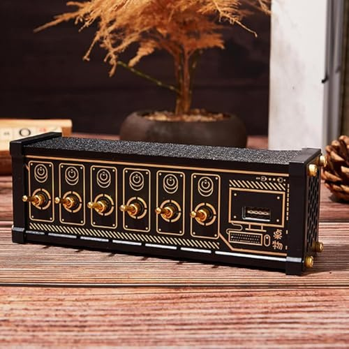 oiakus 6 Ports USB Switcher, 6 Port USB Docking Station, Mit Unabhängiger Steuerungstaste, Sprachsteuerungsfunktion, Für Handys, Tablets Und Gadgets