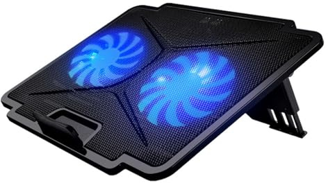 Laptop Cooling Pad LED Gaming Laptop Coolers Silenzioso Ventola di Raffreddamento 6 Velocità per Laptop Altezza Stand con 2 Porta USB Notebook Accessori
