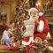 20 Servietten Weihnachten Weihnachtsmann Wunschzettel Geschenke Christmas 33 x 33