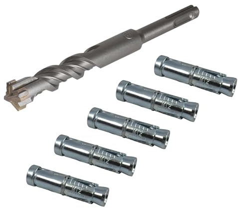 M12 Befestigungsdübel Mauerwerk für Kernbohrständer wahlweise 5-50 Stück inkl. SDS-Plus Bohrer