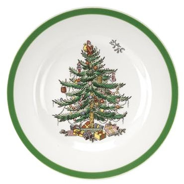 Spode Weihnachtsbaum-Brot- und Butterteller
