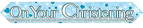 Banner On Your Christening, 2,7 m, Blau