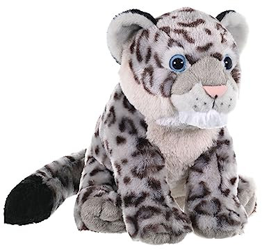 Wild Republic Cuddlekins Schneeleopardenjunges, Stofftier, Baby-Geschenk für Mädchen und Jungen, Kinder Plüschtier, Kuscheltier Für Babys, Spielzeug aus Recyclingmaterial, 30 cm