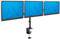 Mount-It! Triple Monitor Mount | 3 Monitor Desk Stand Arms | Fits Three Computer Screens 21.5 22 23 24 27 Inches | C-Clamp and Grommet Bases | Tri Heavy Duty Full Motion Arms | VESA Compatible 75 100