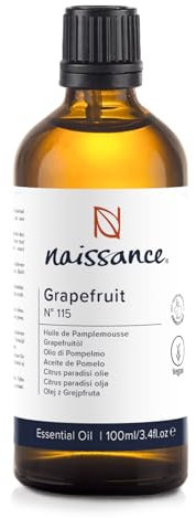Naissance Grapefruit Ätherisches Öl (Nr. 115) - 100ml - 100% Naturreines Grapefruitöl für Naturkosmetik, Massage, Aromatherapie, Duftlampe - Duftöl für Aroma Diffuser