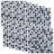 infactory Selbstklebende Fliesen: Selbstklebende 3D-Mosaik-Fliesenaufkleber Dezent 26x26 cm, 10er-Set (3D Fliesenaufkleber Bad, Mosaik Folie selbstklebend, Reparaturset)