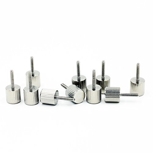 M2 x 10 mm Vis moletée, métrique, moleté Tête, 10 pcs