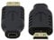 JSER Adaptateur convertisseur micro HDMI femelle de type D vers mini HDMI 1.4 mâle de type C, prend en charge 4K 60 Hz