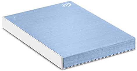Seagate Backup Plus Slim 2 TB External Hard Drive Portable HDD – Light Blue USB 3.0 for PC Laptop and Mac, 1 Year Mylio Create, 2 Months Adobe CC Photography (STHN2000402)