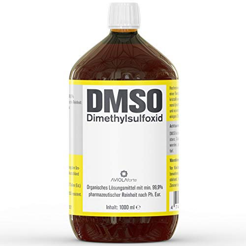 DMSO von AVIOLAforte | Dimethylsulfoxid mit 99,9% pharmazeutischer Reinheit aus Deutschland | Braunglas Apothekenflasche | 100ml, 250ml, 500ml oder 1000ml