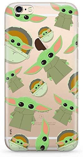 ERT GROUP mobile phone case for Apple Iphone 6/6S original and officially Licensed Star Wars pattern Baby Yoda 006 optimally adapted to the shape of the mobile phone, partially transparent
