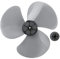 FEESHOW Plastic Three/Five Leaves Fan Blades Replacement with Nut Cover for Standing Pedestal Fan Table Fanner Grey 12 Inch