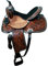 Wonder Wish Westernsattel 40,6 cm, Leder, Westernsattel für Laufrennen, Trail, Pferdesattel mit Halfter