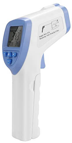 EVTSCAN Thermomètre pour Animaux de Compagnie, thermomètre Infrarouge vétérinaire de Haute précision thermomètre numérique sans Contact Bleu pour Chien de Cheval de Mouton de Porc