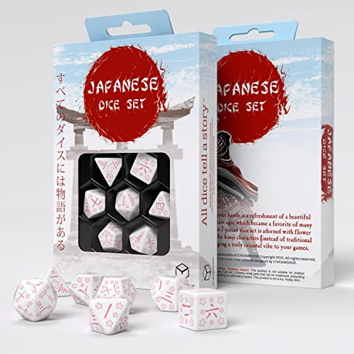 Q-Workshop QWOKAN3Y Japanese Dice Set – Cherry Blossoms Petals (7)
