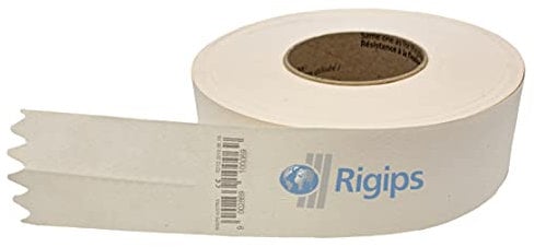Rigips® Papier Fugendeckstreifen [52mm x 75m Rolle] Papier-Bewehrungsstreifen Reißfest | Fugenband für Gipskartonplatten im Trockenbau