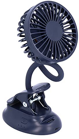 Dilwe Portable Clip Fan, Clip On Stroller Fan USB Rechargeable Fan, Flexible Bendable Desk Fan, Battery Operated Personal Fan for Home, Office, Outdoor