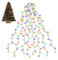 SALCAR 6-8ft Christmas Tree Lights, 2m x 8 Strands 280 LEDs Fairy Lights, Easy to Install Decoration for Indoor Outdoor, 8 Modes Memory Timer Function - Multicolor