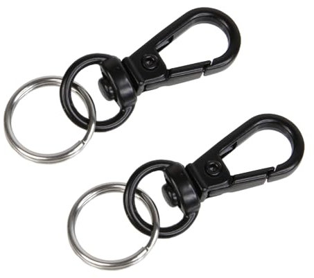 Foto&Tech Small Camera Quick Release Adapter Clip Set for Camera with Round Strap Lugs for Camera Strap Compatible with Canon Nikon Sony Mirrorless Camera, 33lb Breaking Force (1 Set, Black)