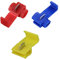 Red Blue Yellow Wire Connectors Quick Splice Terminals, Electrical Connectors, Self-Stripping Fully Insulated Male Spade Connector (Red - Pack of 10)