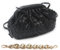 NAARIIAN Knödeltasche, Clutch, Geldbörse für Damen, Schultertasche, Dupes, Designer-Wolken-Handtasche, PU-Leder, gewebte Handtasche, Schwarz S, Small: 6.1(L) x 2.7(W) x 5.9(H)
