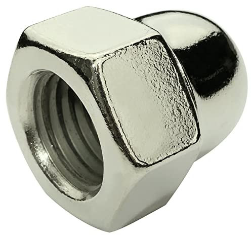 AERZETIX - C58274 - Juego de 5 - Tuercas ciegas M16 - hexagonales 6 lados - forma elevada hueco - rosca métrica hembra - en acero - color plata