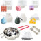 JILERWEAR Selber Machen Set - 6 Stück Silikonform Kerzen Gießen Set für die Herstellung verschiedener handgefertigter Kerzen. Inklusive 100 Stück Dochte, 2 Stück Dochthalter und Topf