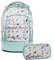satch Pack Schulrucksack Set 2tlg. mit Schlamperbox (Dreamy Mosaic), 45 x 30 x 22 cm