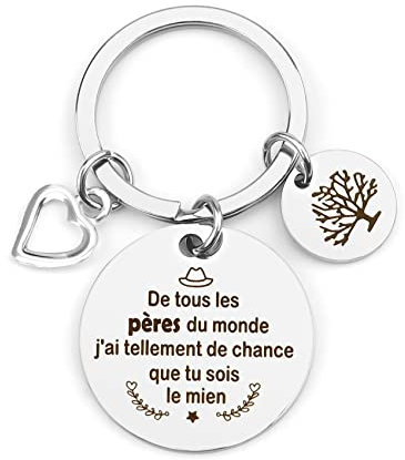 Porte-clés Original pour Papa - Idée Cadeau Anniversaire, Noël