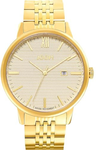 Joop! Armbanduhr Herren Quarzuhr Analog, mit Edelstahl Armband, Silber, 10 bar Wasserdicht, End of Life System, Kommt in Uhren Geschenk Box,