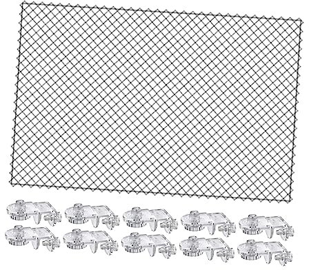 F Fityle Aquarium Siebnetz, Anti Sprungnetz Aquarium, Transparente Aquarium Deckel Ersatz, Aquarium Screen Net, Aquarium Bildschirm Top Abdeckung, Anti Jumping Mesh für Aquarium Unten Box, 80x106cm