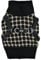 Puppia Jace Jacket Hundegeschirr Pullover Warm Winter Rautenmuster für kleine und mittelgroße Hunde, Schwarz, Größe S