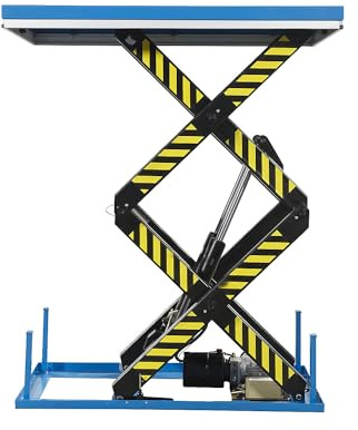 kaiserkraft | Doppelscheren-Hubtisch | stationär | Tragfähigkeit 2000 kg | Betriebsspannung 230 V