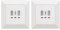 UCOMEN 5.0V, 3.1A Unterputz-Ladegerät Mit 2 USB Type A und 1 Type C Anschlüssen, Weiß (2 Pack)