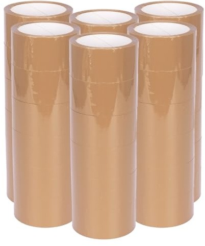 verpacking PP-Klebeband 50 mm x 66 m Braun [Ausführung, Farbe & Stückzahl wählbar] Standard abrollend Packband 36 Rollen