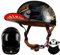 RQTEUYE Vintage Motorrad Baseball Cap Halbhelme, Retro Jethelm Halbschalenhelm mit ECE Zulassung mit Schnellverschluss für Scooter Cruiser Chopper Herren Damen Motorradhelm M-XXL