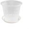 Pot à orchidée en plastique transparent pour surveiller la croissance (160 mm)