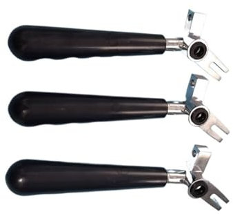 21cm Three Pieces Hand Levers Black Handle Cranks Length Spare Parts Accessories, Compatible for Vevor Soft Serve Ice Cream Machines