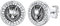 Supcare Wikinger Nordisch Luhn Rune Ohrstecker Herren - Rund Fenris Wolf Biker Amulett Ohrringe - Edelstahl - Personalisiert - Modeschmuck für Opa