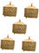 Alipis 5 Pz vassoio di caramelle cucina accessori teglie vassoio thun food container jewelry box Vassoio per alimenti piatto da portata in metallo piatti da dessert ferro da stiro