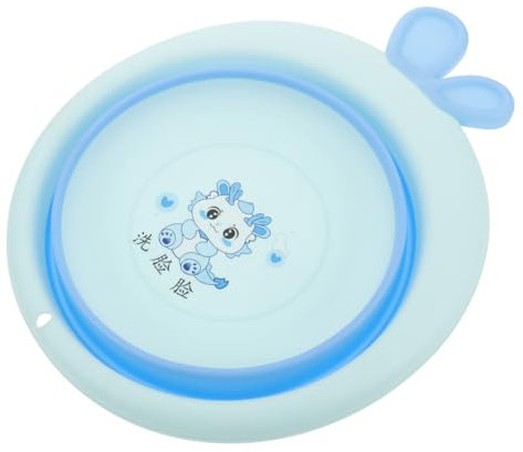 OUNONA Zusammenklappbares Babywaschbecken Für Neugeborene Faltbare Spülwanne Aus Kunststoff Cartoon Design Tragbar Und Leicht Für Unterwegs Und Zuhause