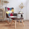 Brokky Schaukelstuhl mit Hocker Patchwork Stoff Relaxstuhl Schaukelsessel Relaxliege Wohnzimmer