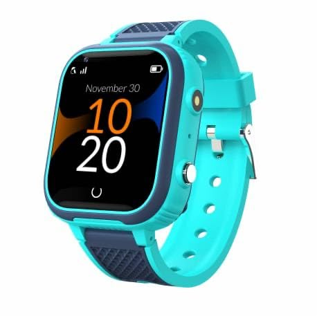 Robin K1 + SIM Preactivada · Sin Juegos, Ni Redes Sociales · Smartwatch niños con GPS y Llamadas + Chat, Modo Colegio, SOS, GPS, Linterna y Pasos + App Familiar Robin (con SIM, Verde)